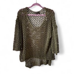 Bella Amore Forest Green Knit Top